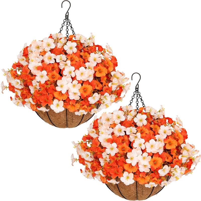 Autumn Outdoor Artificial Flower Basket