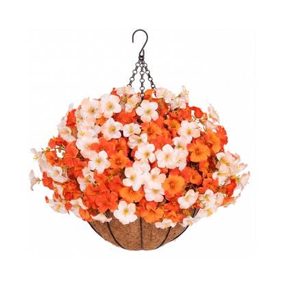 Autumn Outdoor Artificial Flower Basket